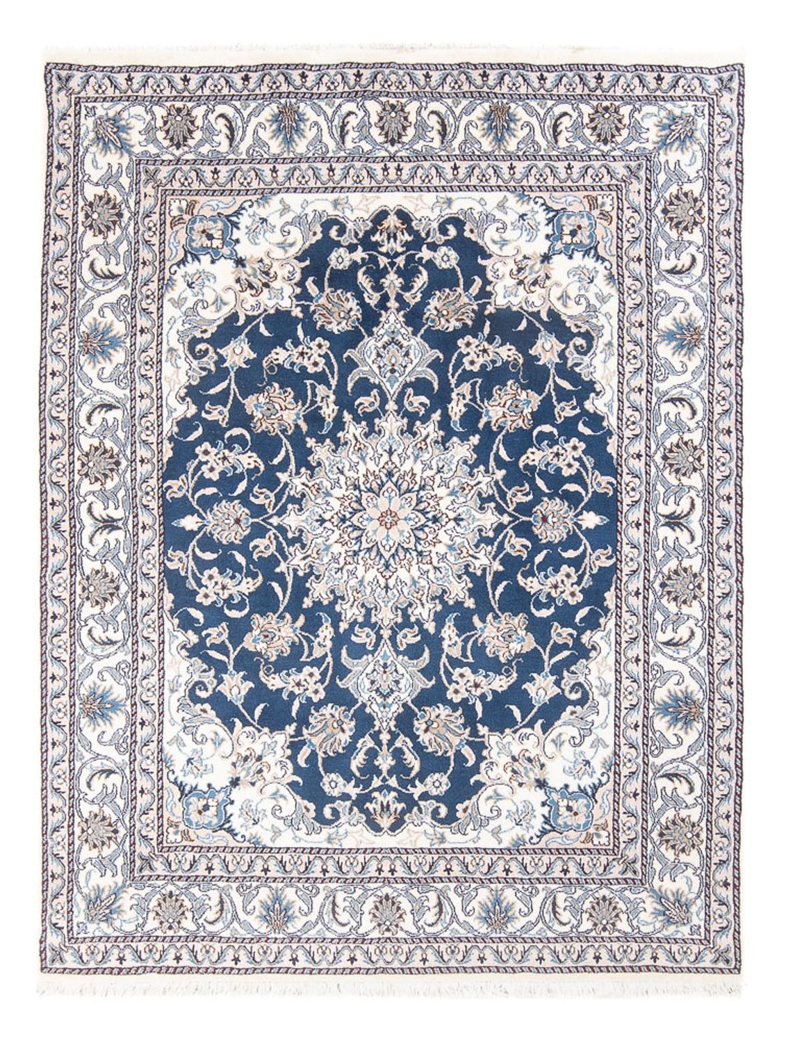 Persisk tæppe - Nain - Royal - 197 x 147 cm - blå