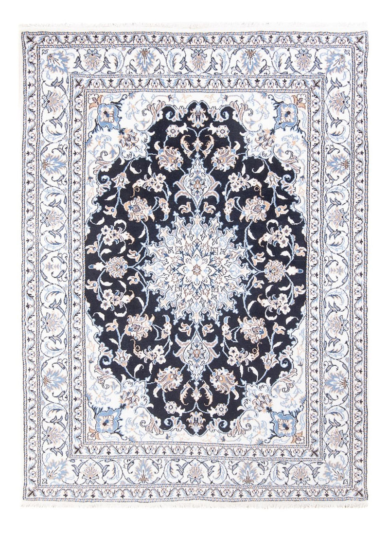 Persisk tæppe - Nain - Royal - 210 x 145 cm - mørkeblå