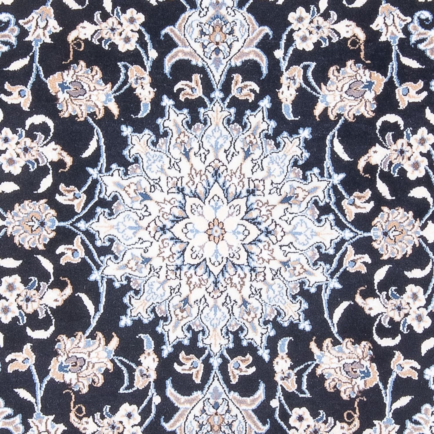 Persisk tæppe - Nain - Royal - 210 x 145 cm - mørkeblå