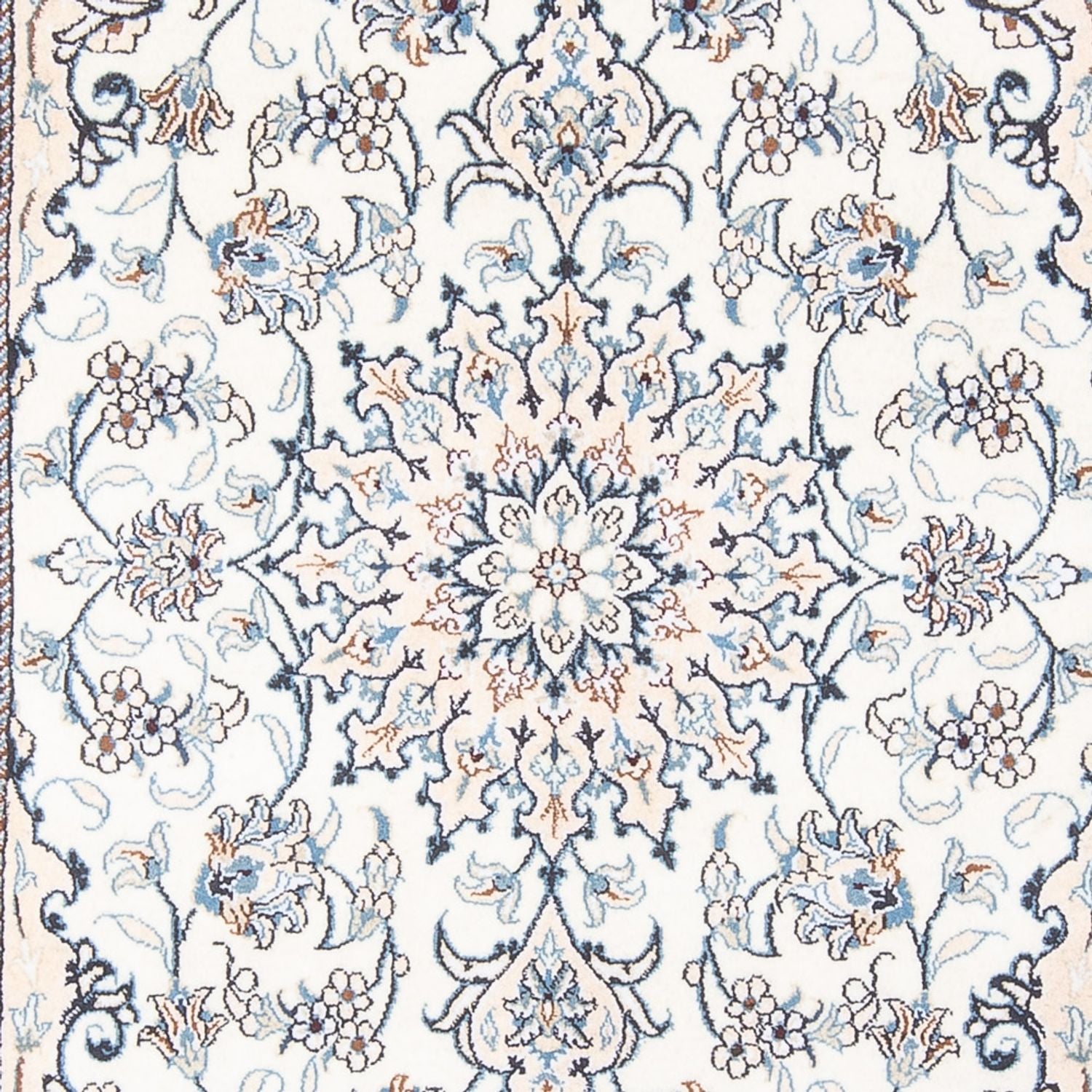 Persisk tæppe - Nain - Royal - 210 x 146 cm - creme