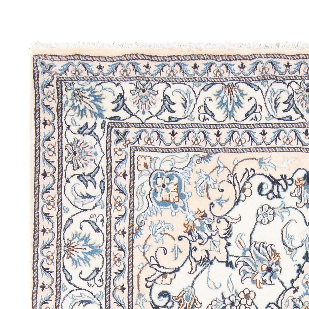 Persisk tæppe - Nain - Royal - 210 x 146 cm - creme