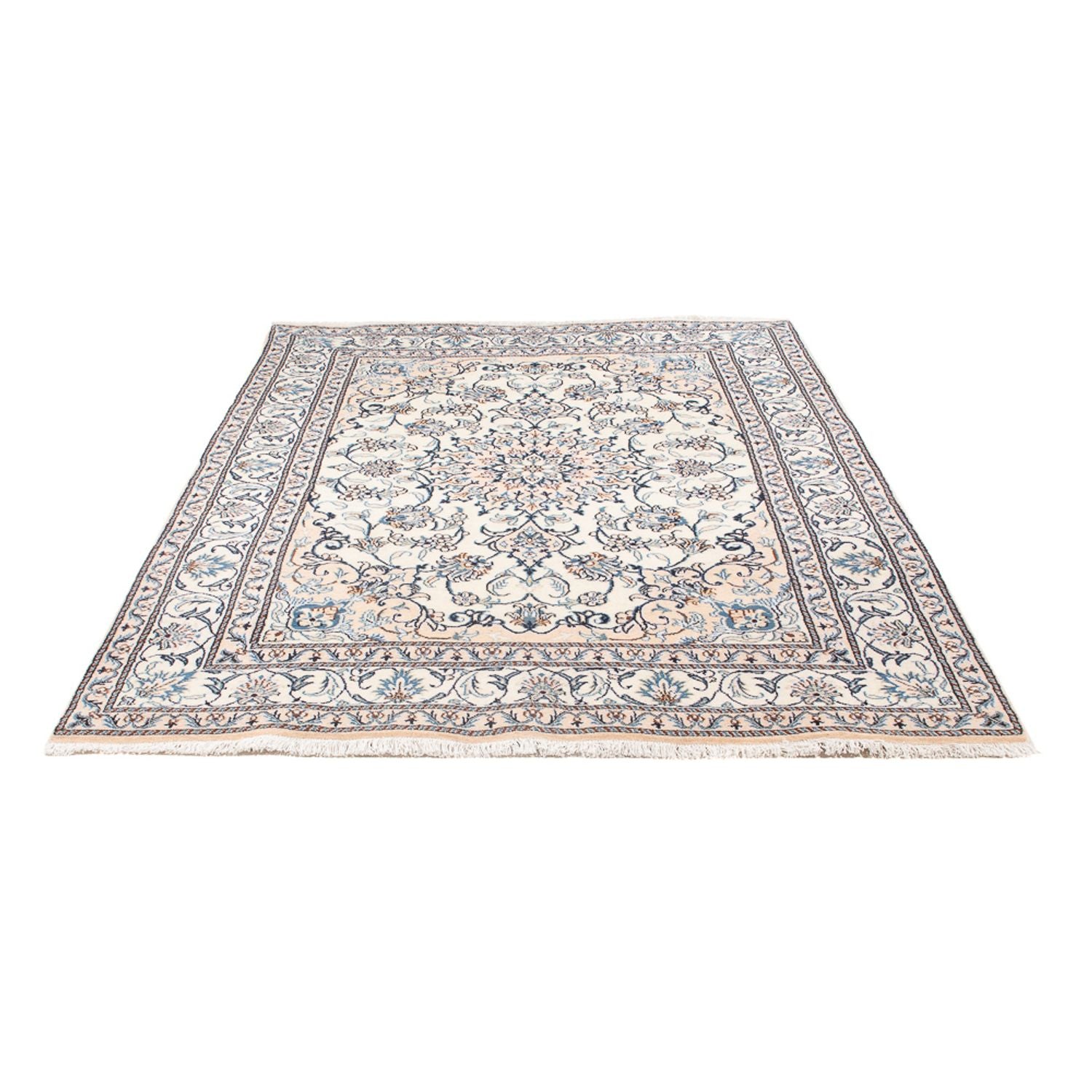 Persisk tæppe - Nain - Royal - 210 x 146 cm - creme
