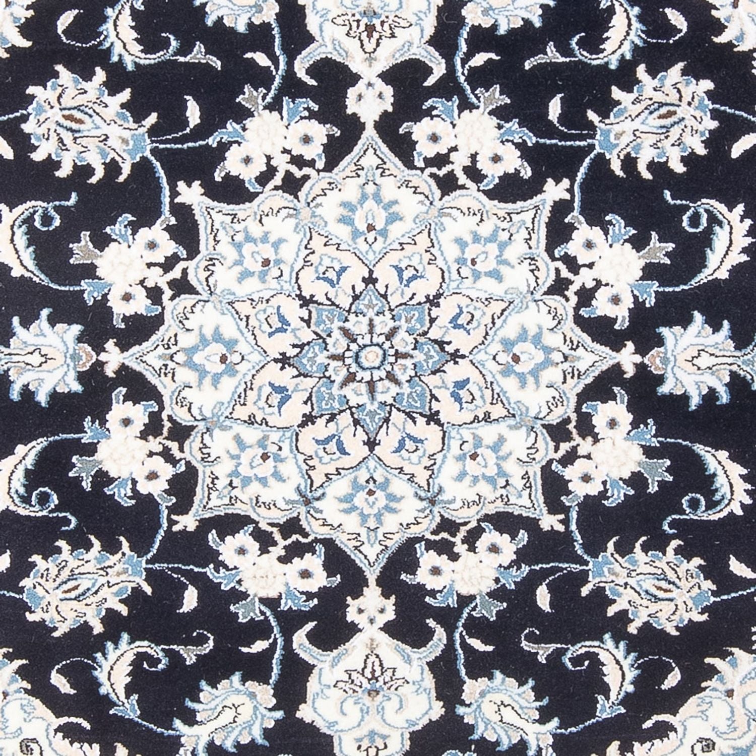 Persisk tæppe - Nain - Royal - 195 x 148 cm - mørkeblå