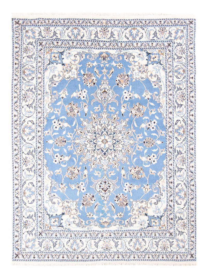 Persisk tæppe - Nain - Royal - 202 x 150 cm - lyseblå