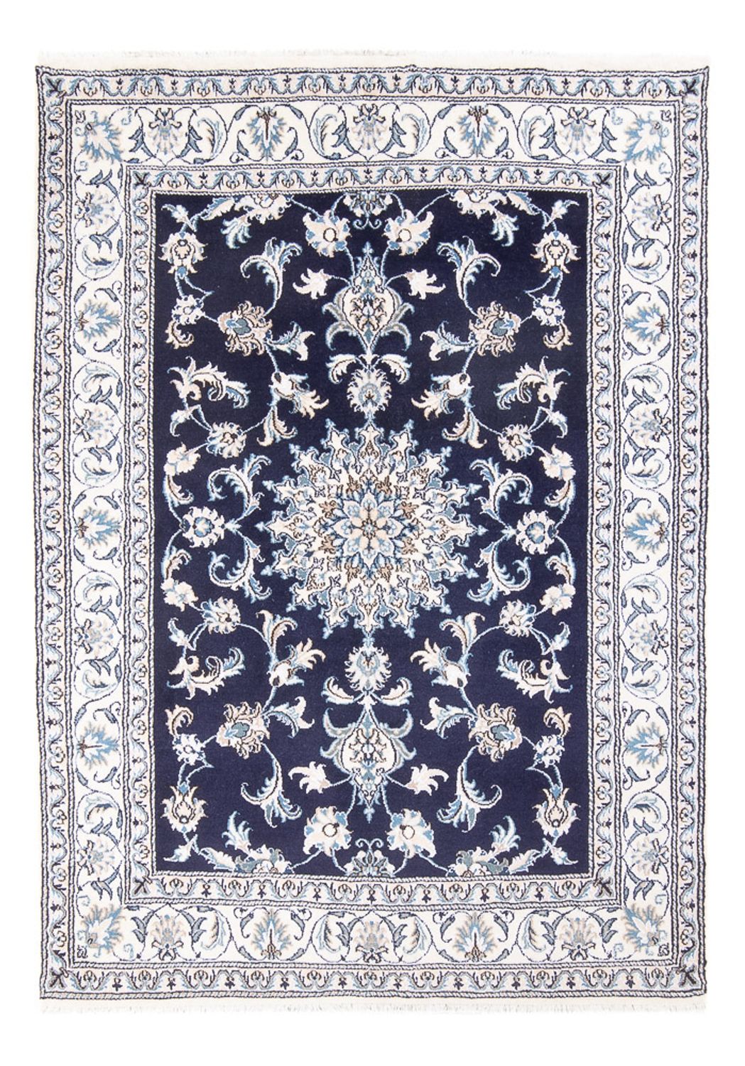 Persisk tæppe - Nain - Royal - 209 x 146 cm - mørkeblå