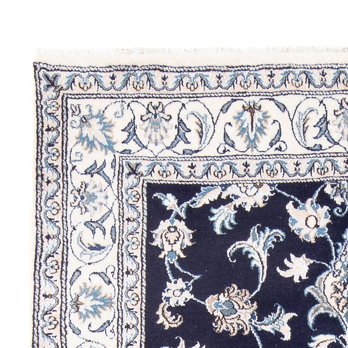 Persisk tæppe - Nain - Royal - 209 x 146 cm - mørkeblå