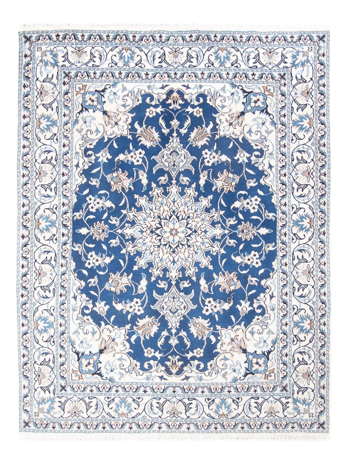 Persisk tæppe - Nain - Royal - 203 x 146 cm - blå