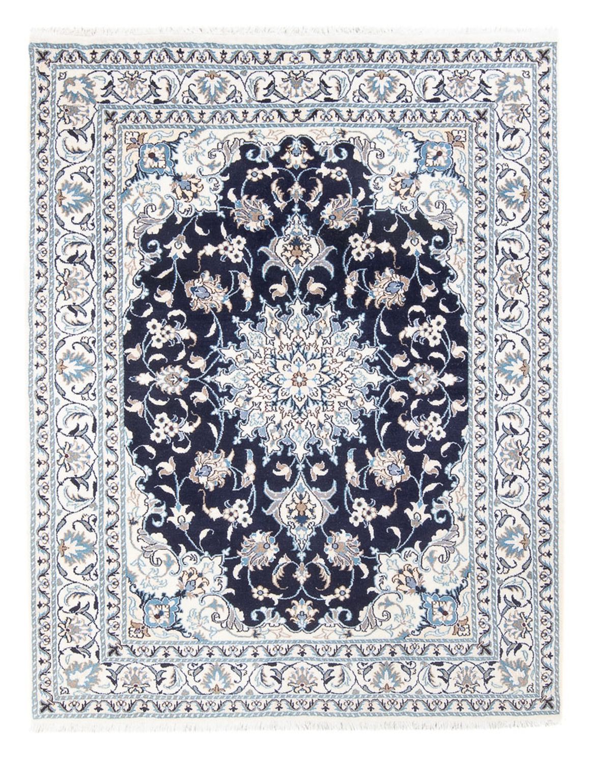 Persisk tæppe - Nain - Royal - 202 x 156 cm - mørkeblå