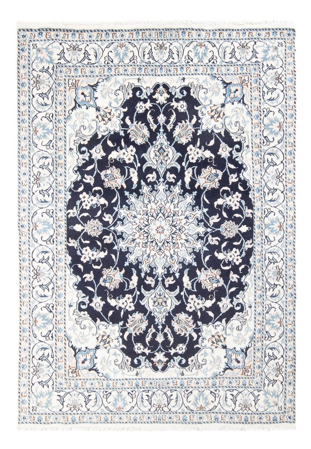 Persisk tæppe - Nain - Royal - 209 x 149 cm - mørkeblå