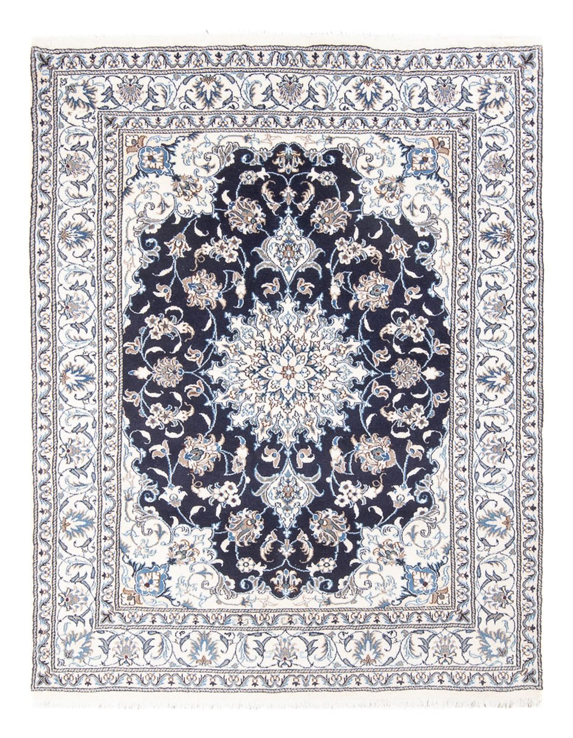 Persisk tæppe - Nain - Royal - 197 x 151 cm - mørkeblå