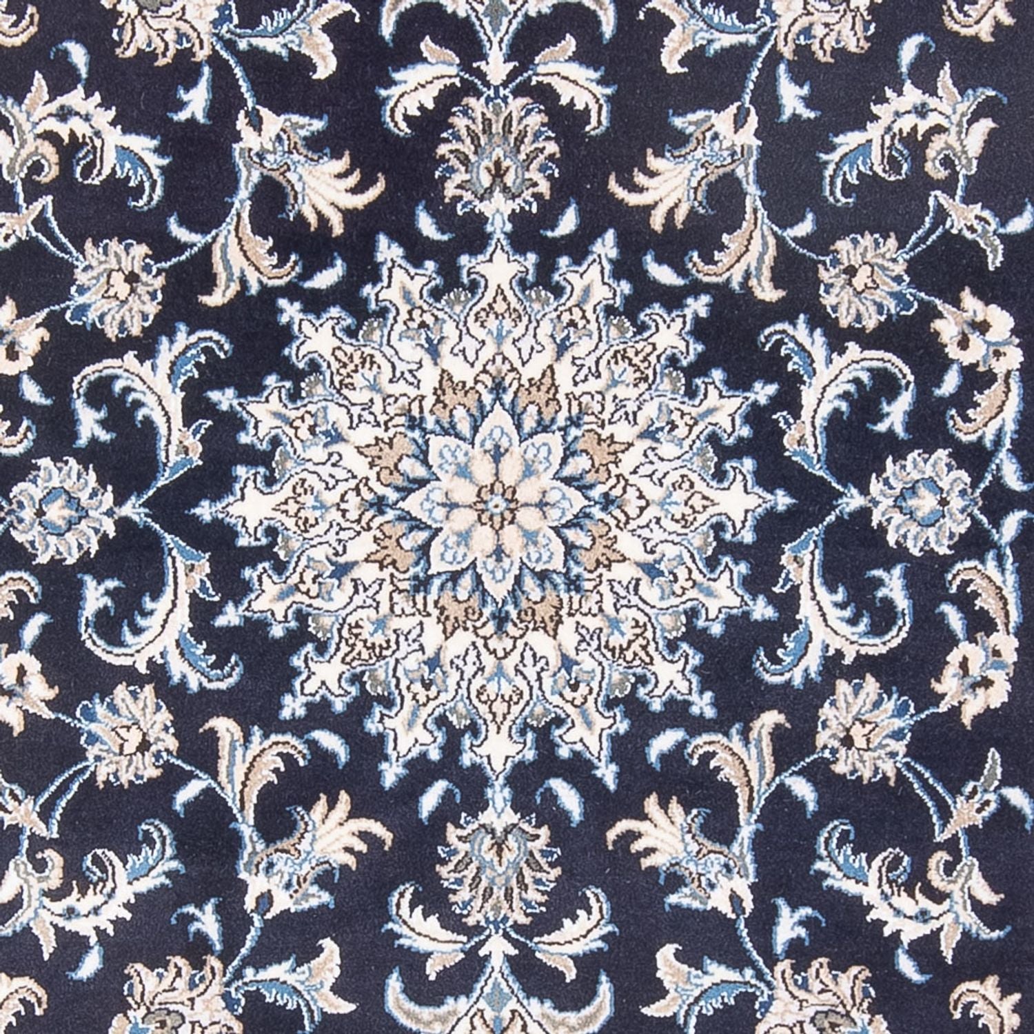 Persisk tæppe - Nain - Royal - 212 x 146 cm - mørkeblå