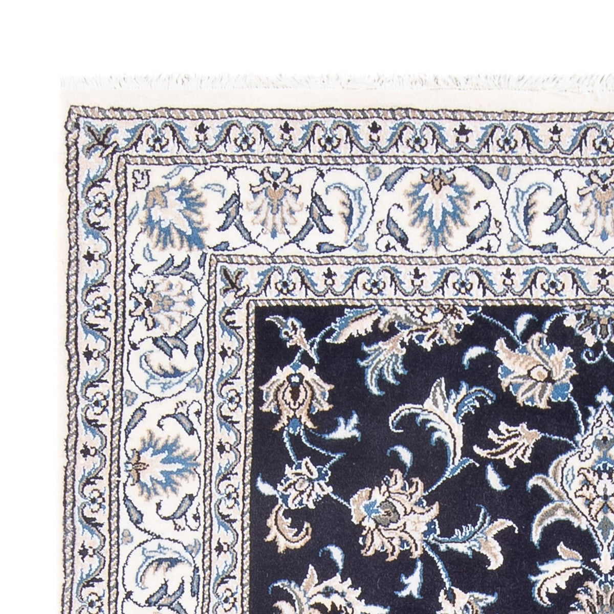 Persisk tæppe - Nain - Royal - 212 x 146 cm - mørkeblå