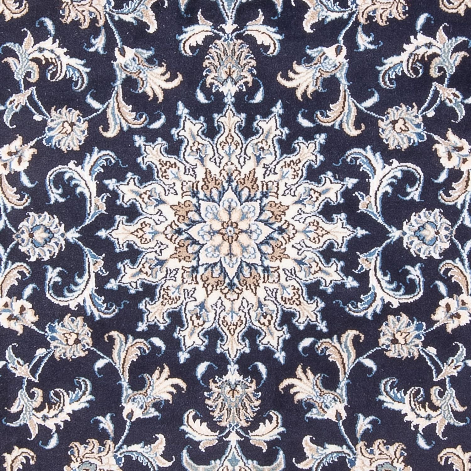 Persisk tæppe - Nain - Royal - 200 x 146 cm - mørkeblå