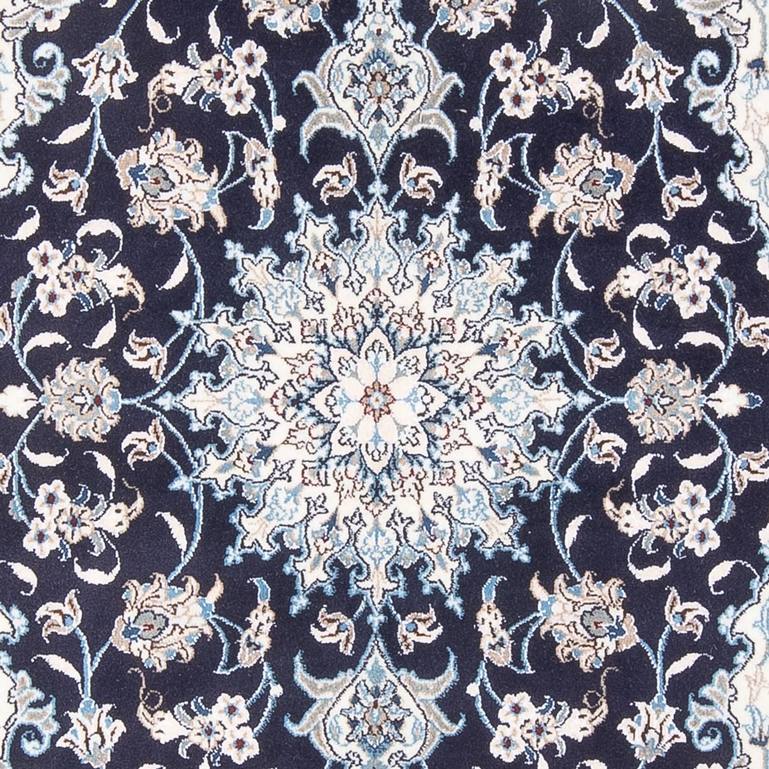 Persisk tæppe - Nain - Royal - 198 x 150 cm - mørkeblå