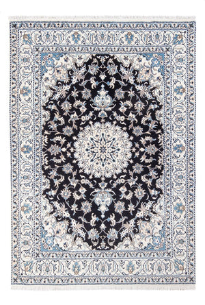 Persisk tæppe - Nain - 234 x 166 cm - mørkeblå