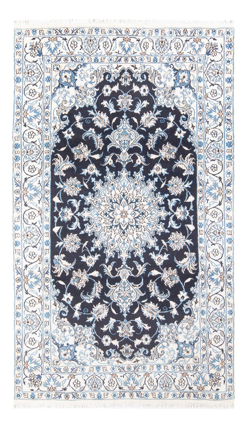 Persisk tæppe - Nain - 228 x 172 cm - mørkeblå