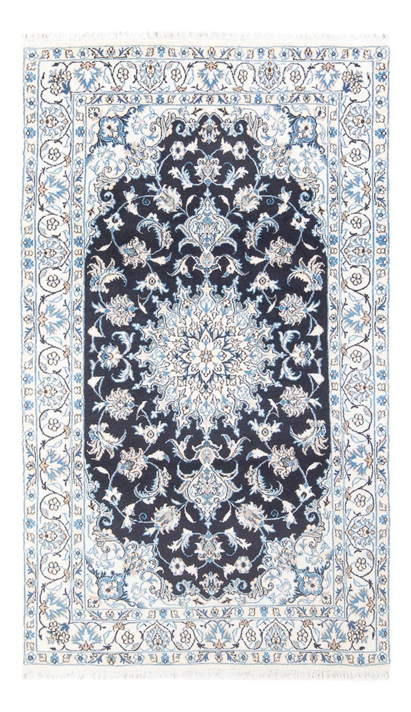 Persisk tæppe - Nain - 228 x 172 cm - mørkeblå
