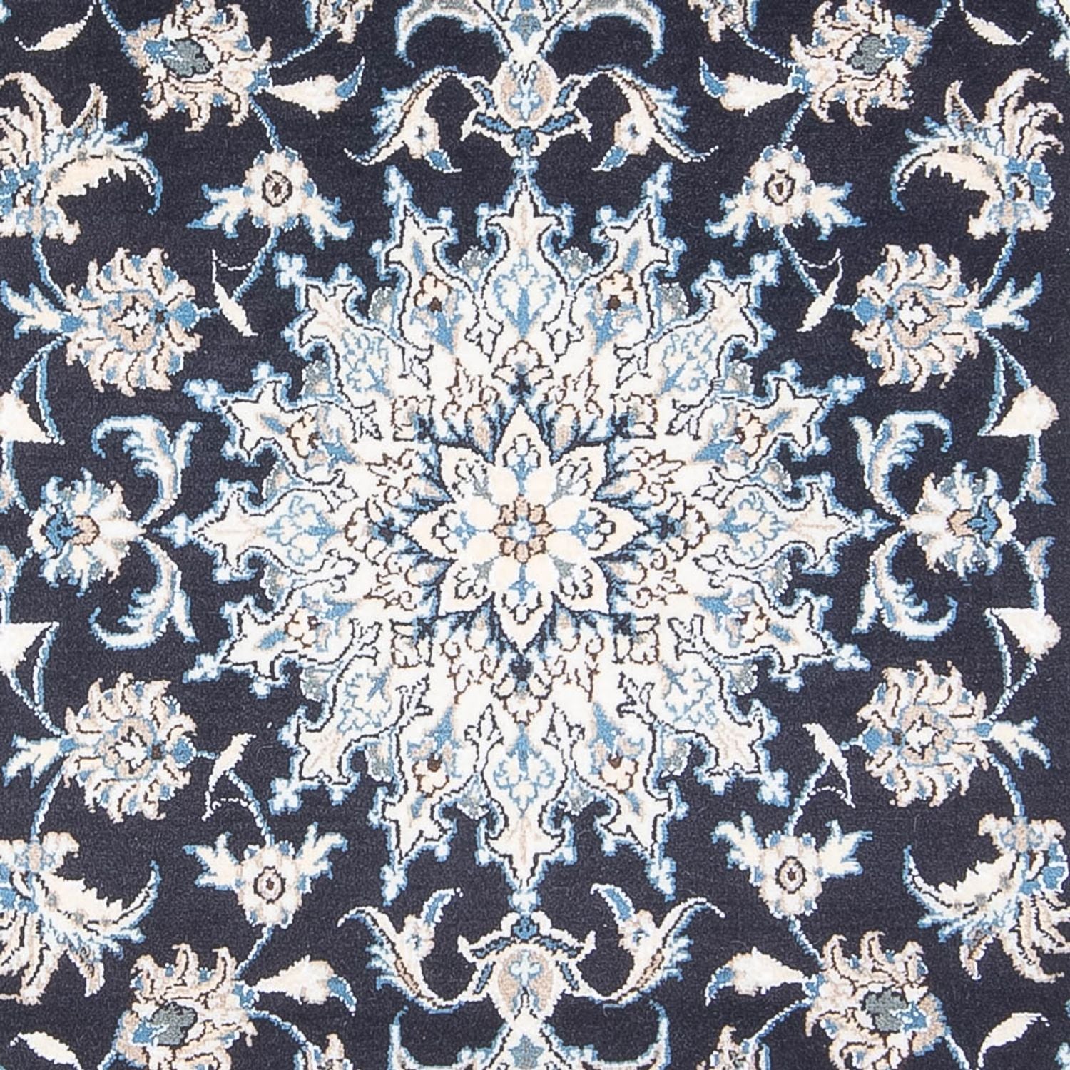 Persisk tæppe - Nain - 228 x 172 cm - mørkeblå