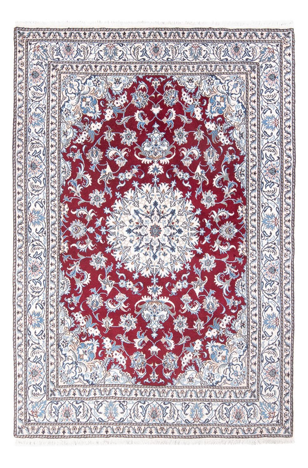 Persisk tæppe - Nain - 243 x 168 cm - rød
