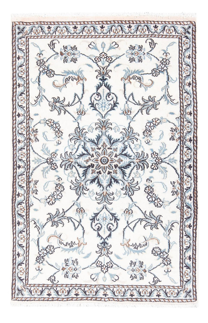 Persisk tæppe - Nain - 132 x 87 cm - creme