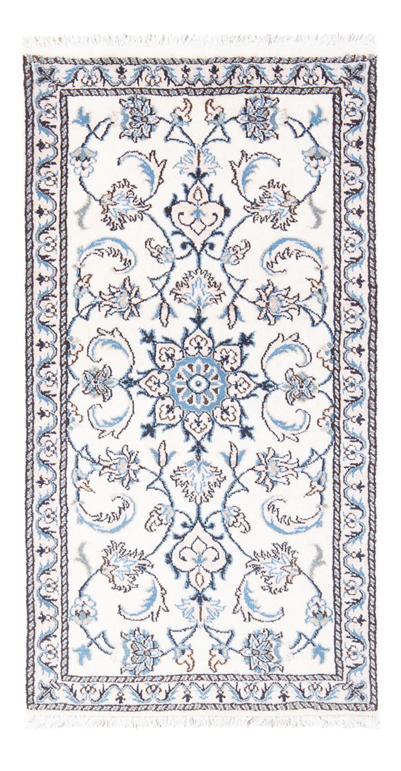 Persisk tæppe - Nain - 138 x 71 cm - creme