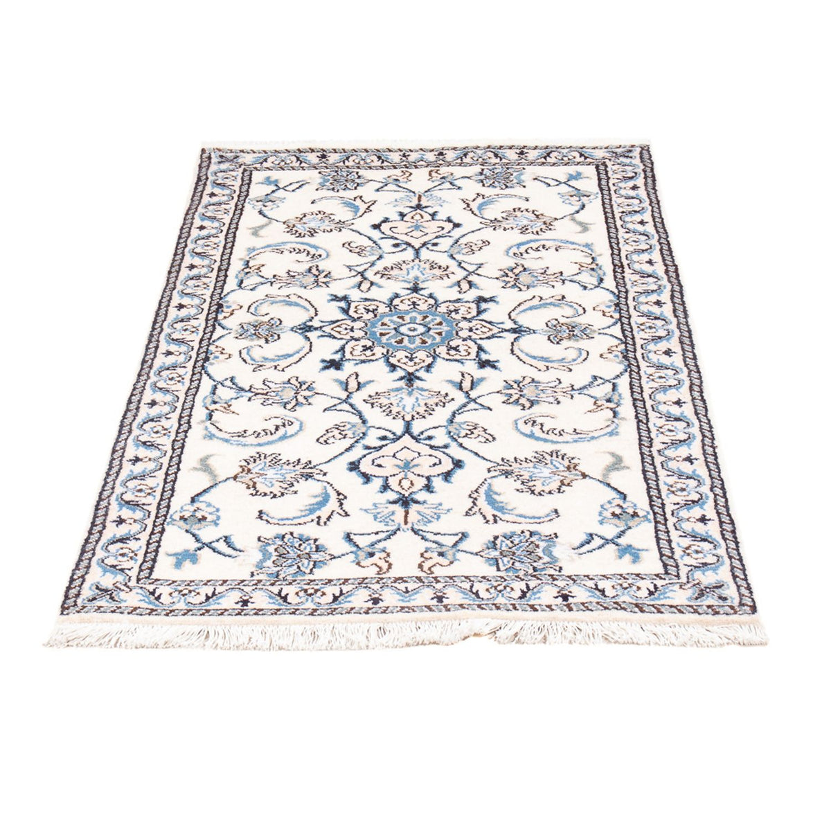 Persisk tæppe - Nain - 138 x 71 cm - creme