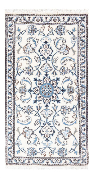 Persisk tæppe - Nain - 134 x 68 cm - creme
