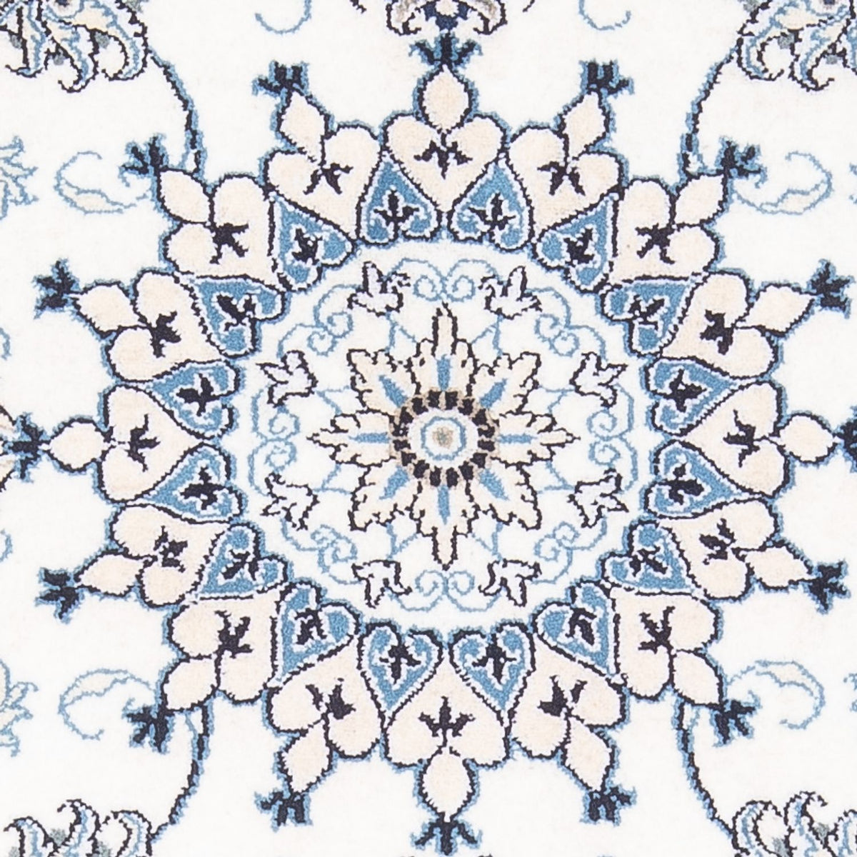 Persisk tæppe - Nain - 140 x 90 cm - creme