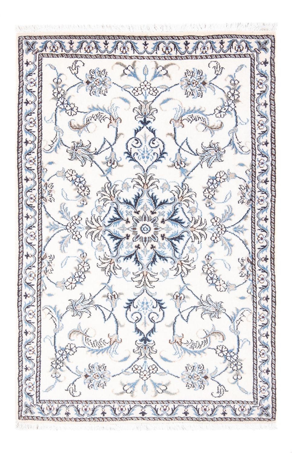 Persisk tæppe - Nain - 137 x 87 cm - creme
