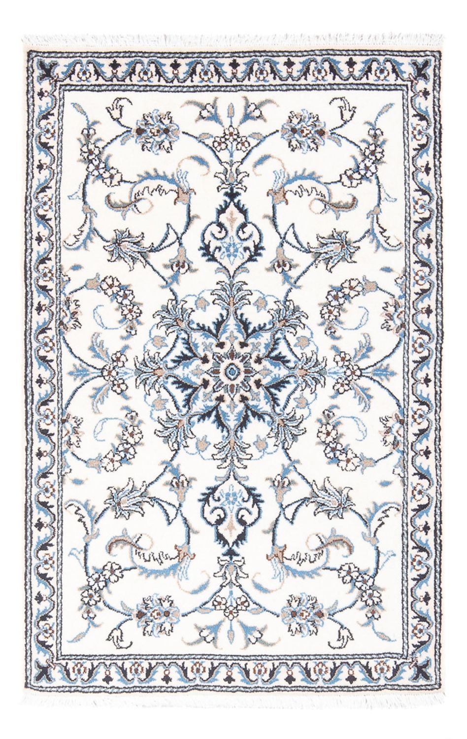 Persisk tæppe - Nain - 141 x 88 cm - creme