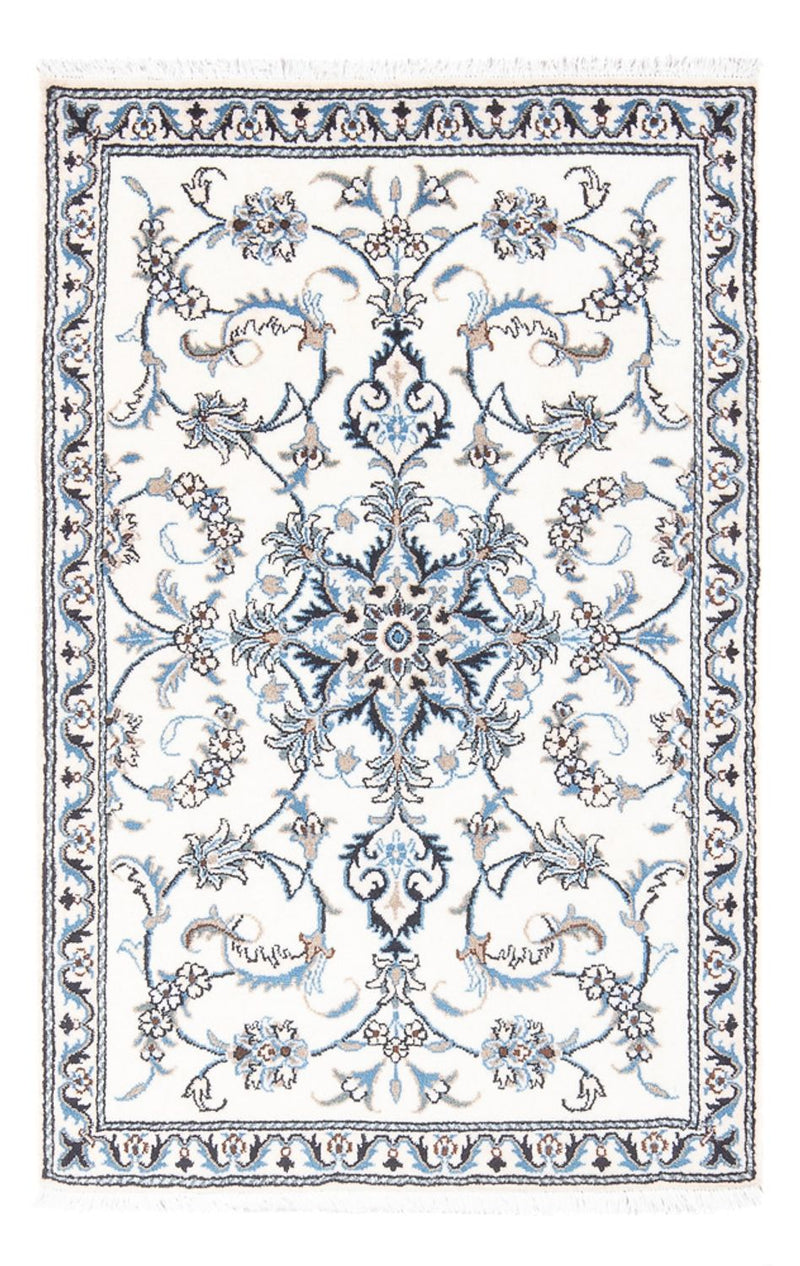 Persisk tæppe - Nain - 141 x 88 cm - creme
