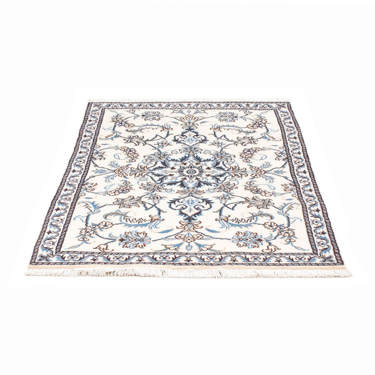 Persisk tæppe - Nain - 130 x 86 cm - creme