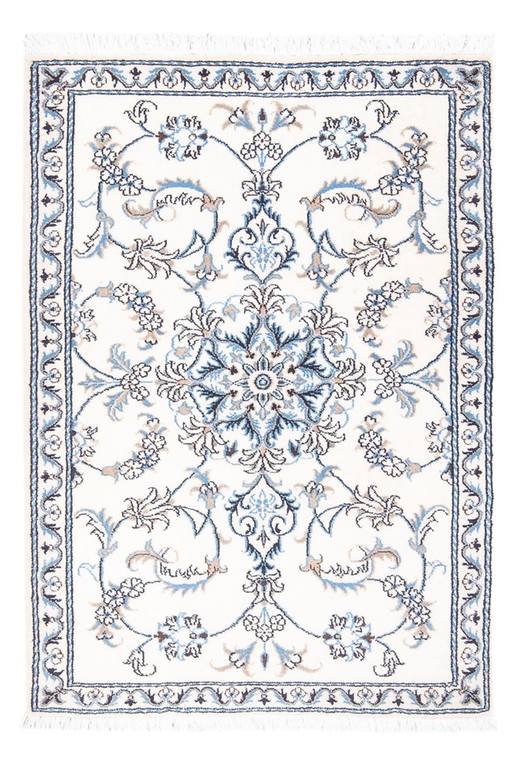 Persisk tæppe - Nain - 137 x 90 cm - creme