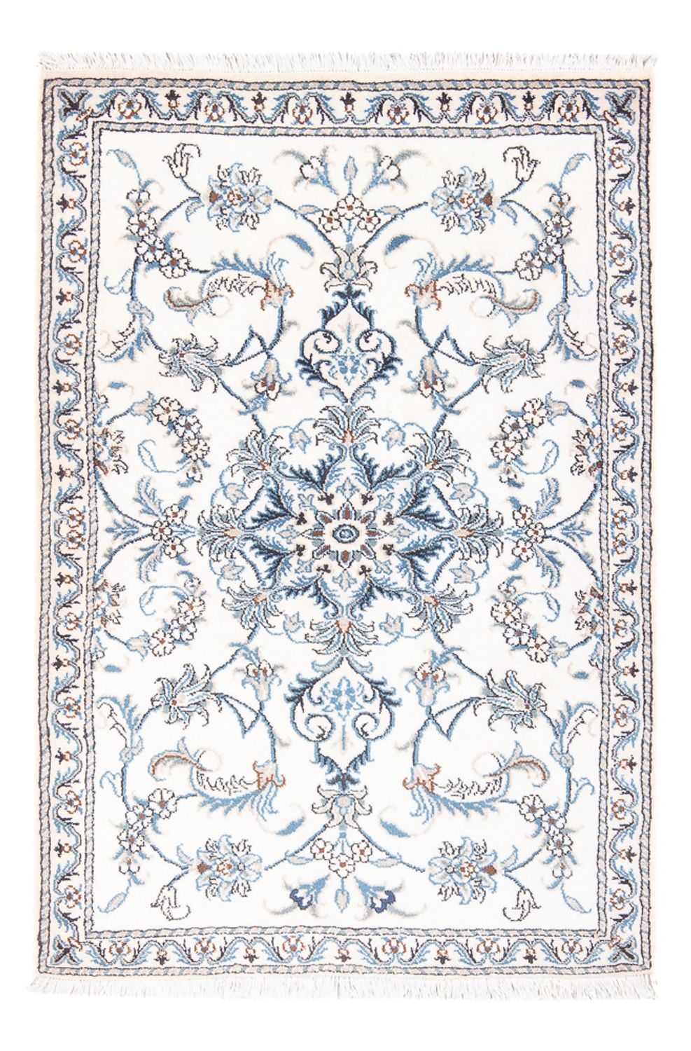 Persisk tæppe - Nain - 140 x 92 cm - creme