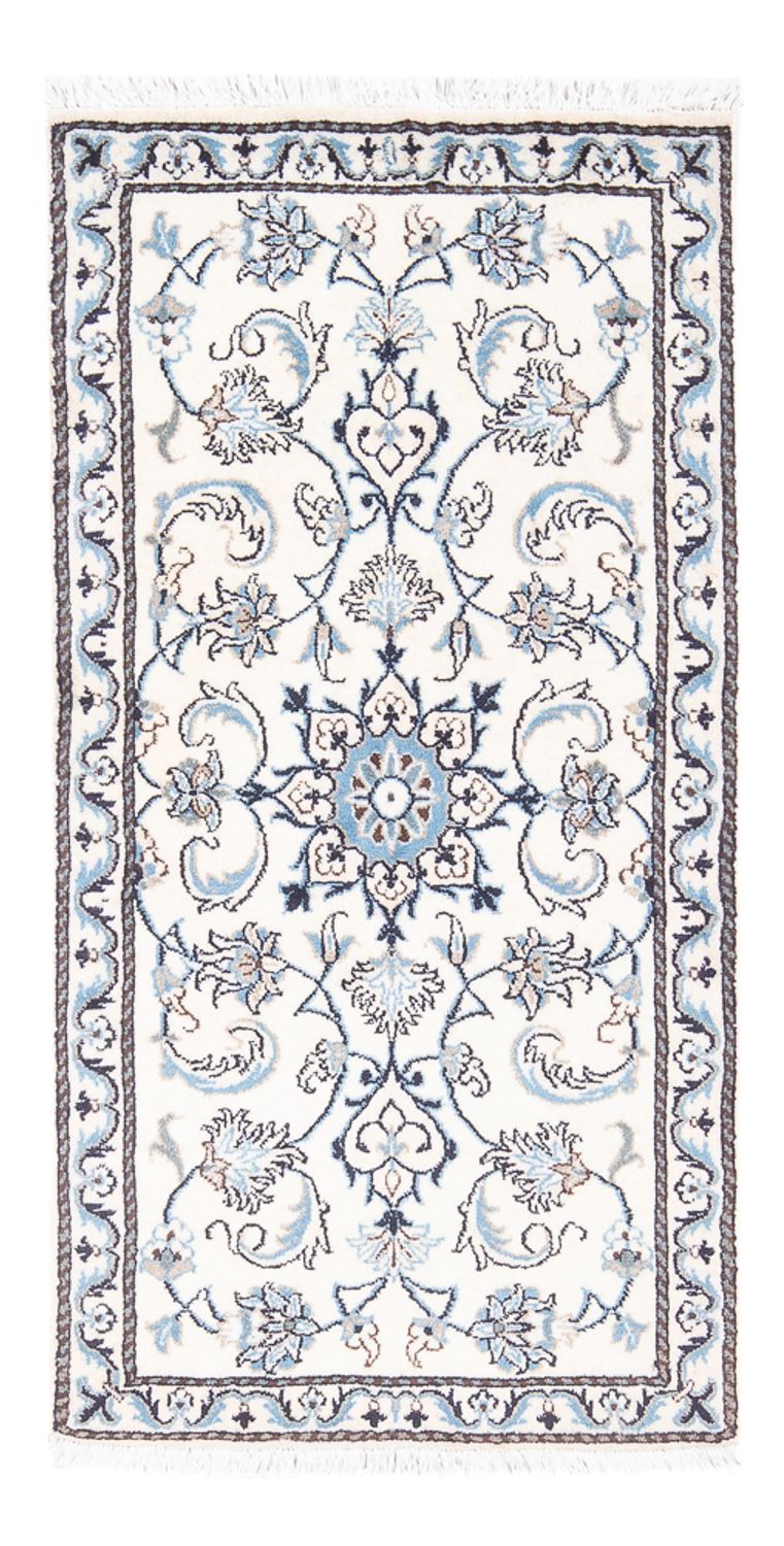 Persisk tæppe - Nain - 134 x 70 cm - creme