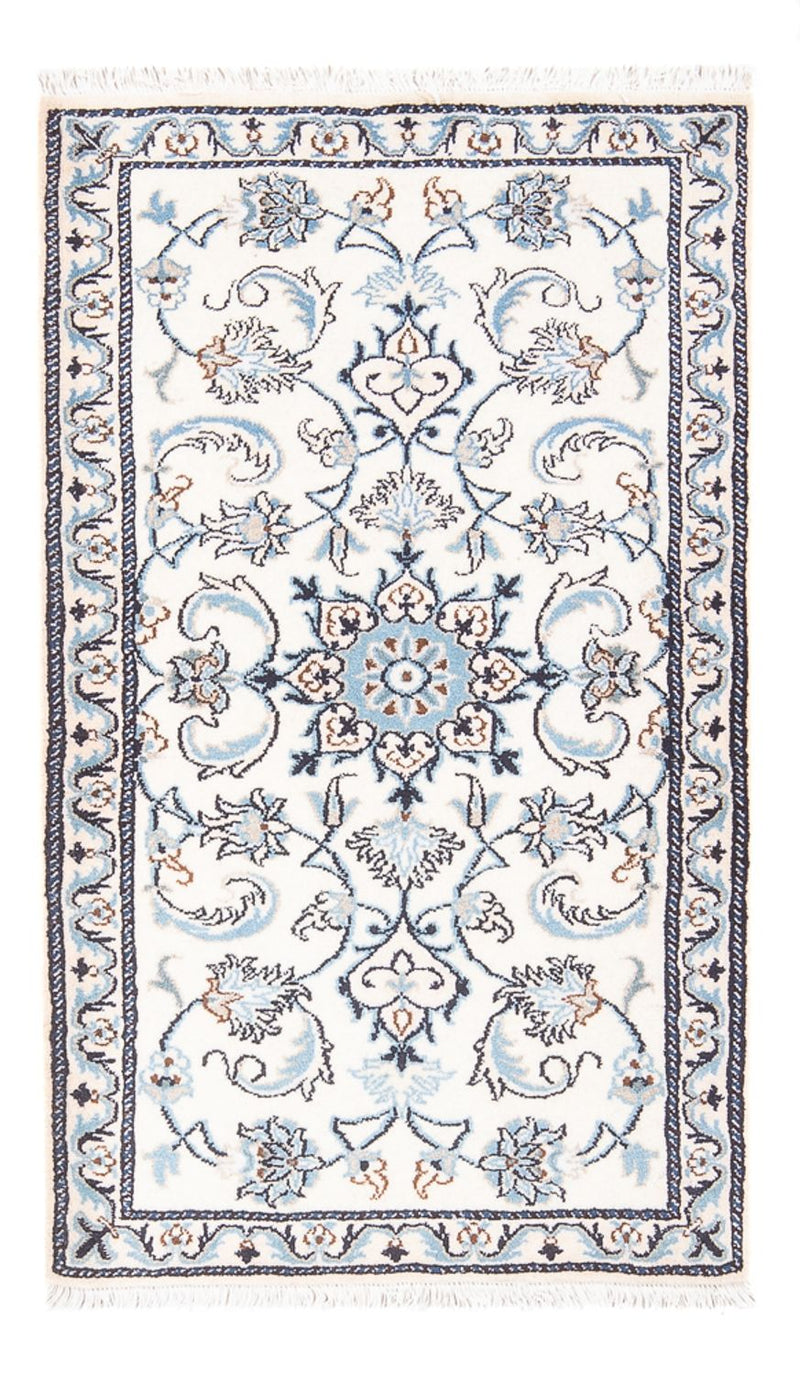 Persisk tæppe - Nain - 130 x 74 cm - creme