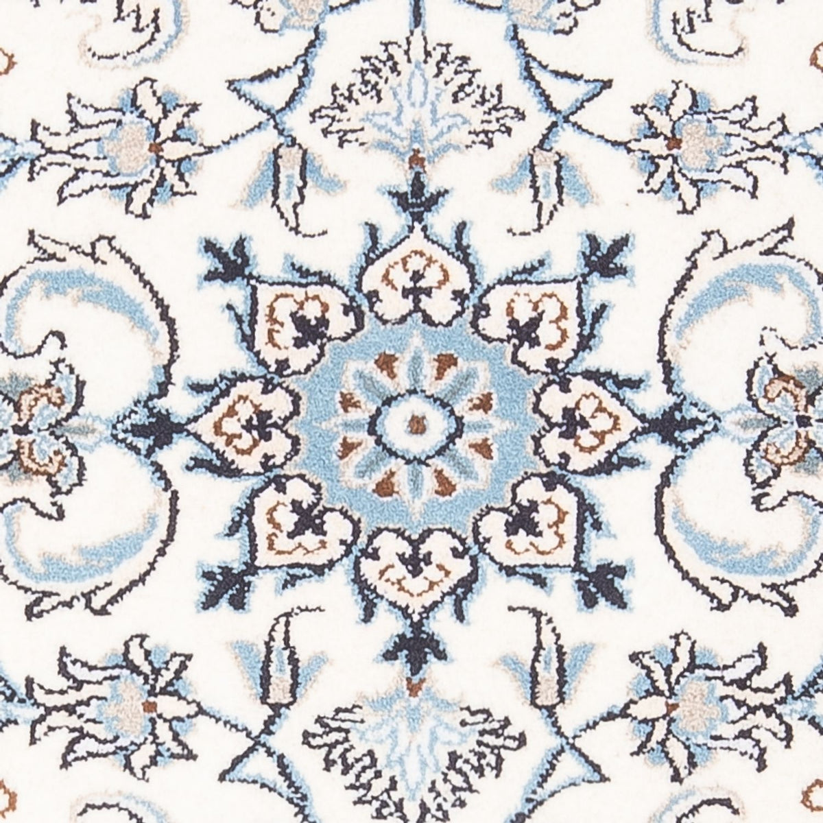 Persisk tæppe - Nain - 130 x 74 cm - creme