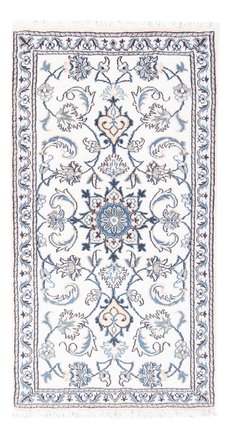 Persisk tæppe - Nain - 136 x 68 cm - creme
