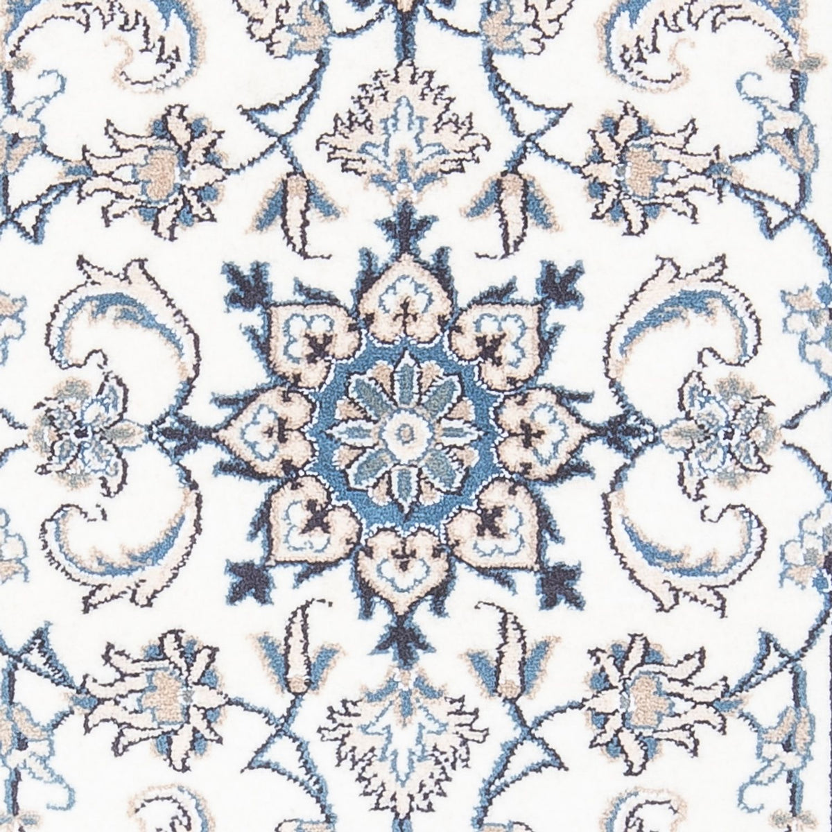 Persisk tæppe - Nain - 136 x 68 cm - creme