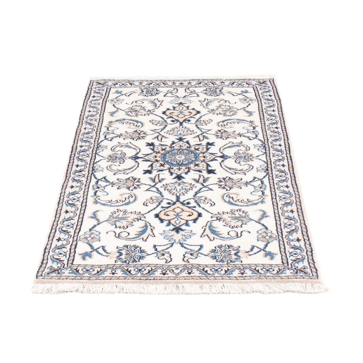 Persisk tæppe - Nain - 136 x 68 cm - creme