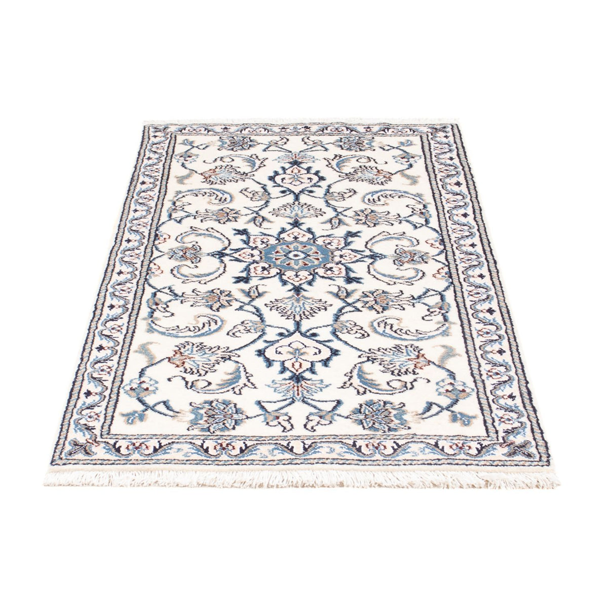 Persisk tæppe - Nain - 135 x 68 cm - creme