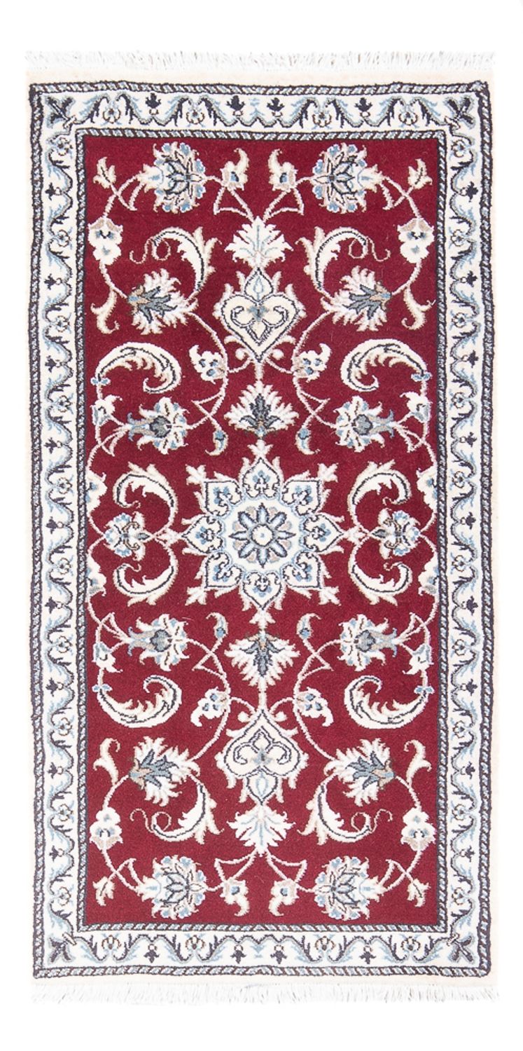 Persisk tæppe - Nain - 136 x 66 cm - rød