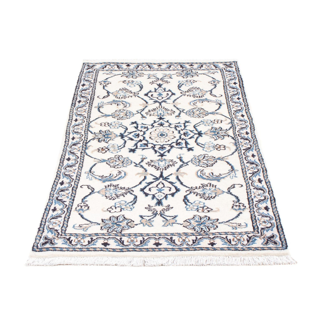 Persisk tæppe - Nain - 141 x 67 cm - creme