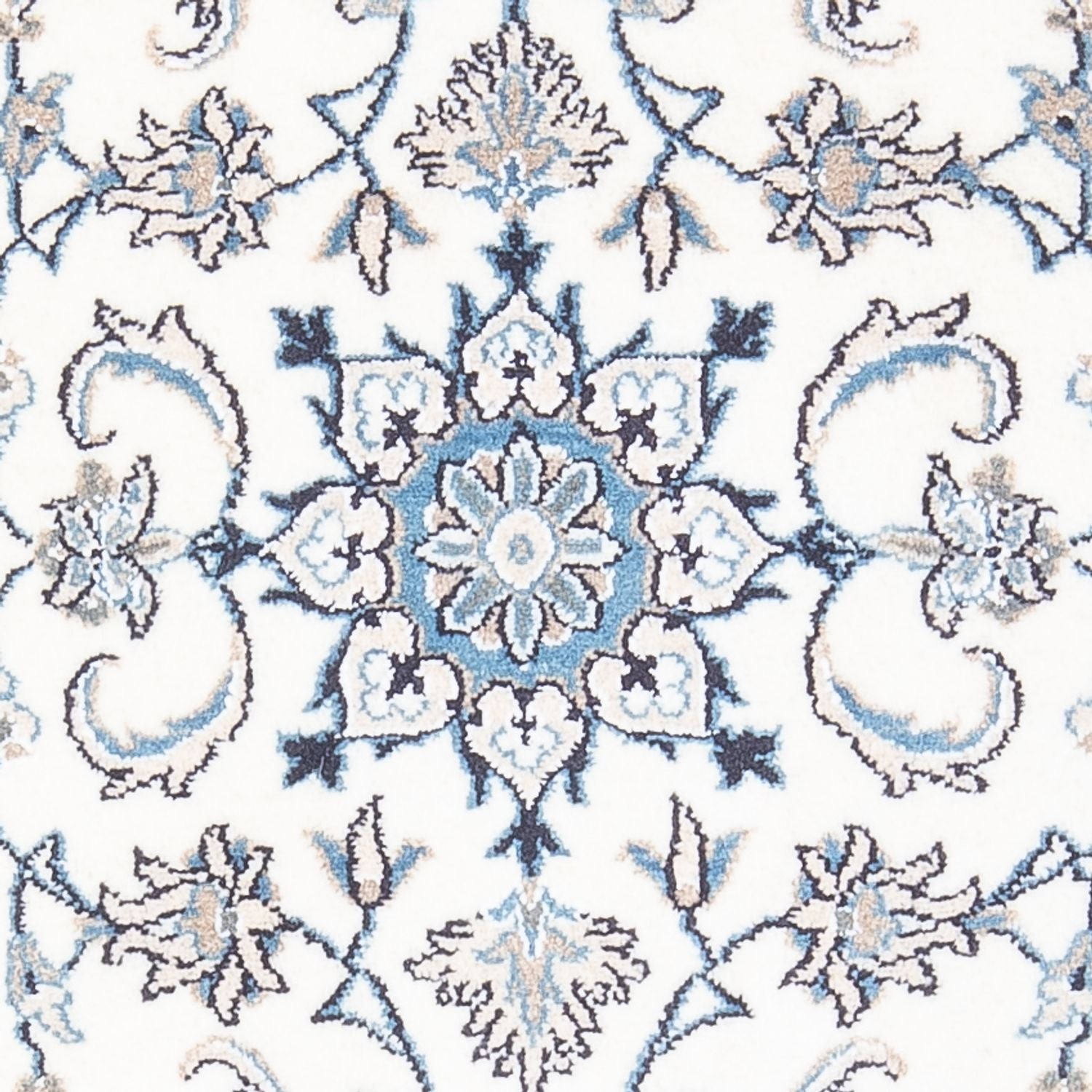Persisk tæppe - Nain - 137 x 89 cm - creme
