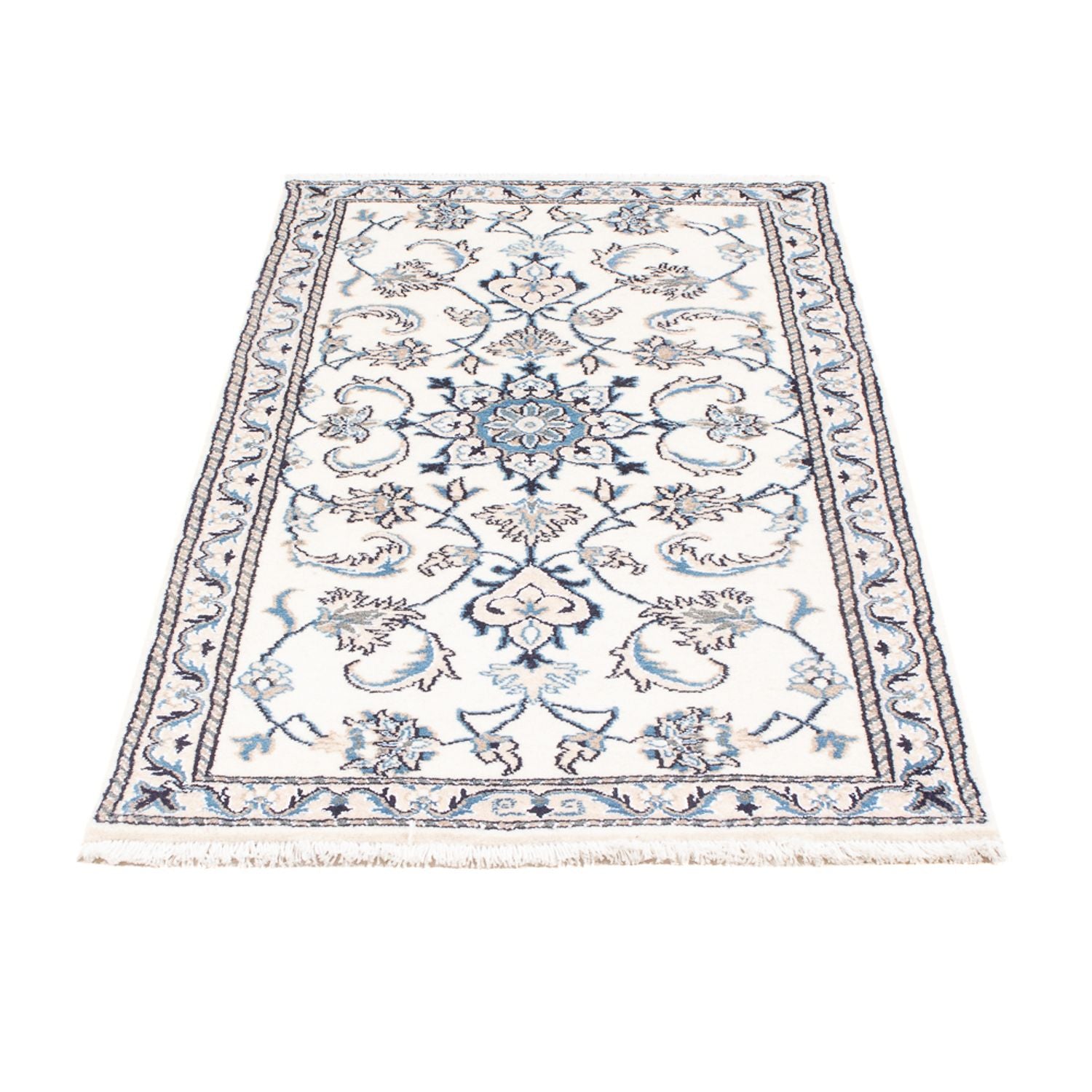Persisk tæppe - Nain - 137 x 89 cm - creme