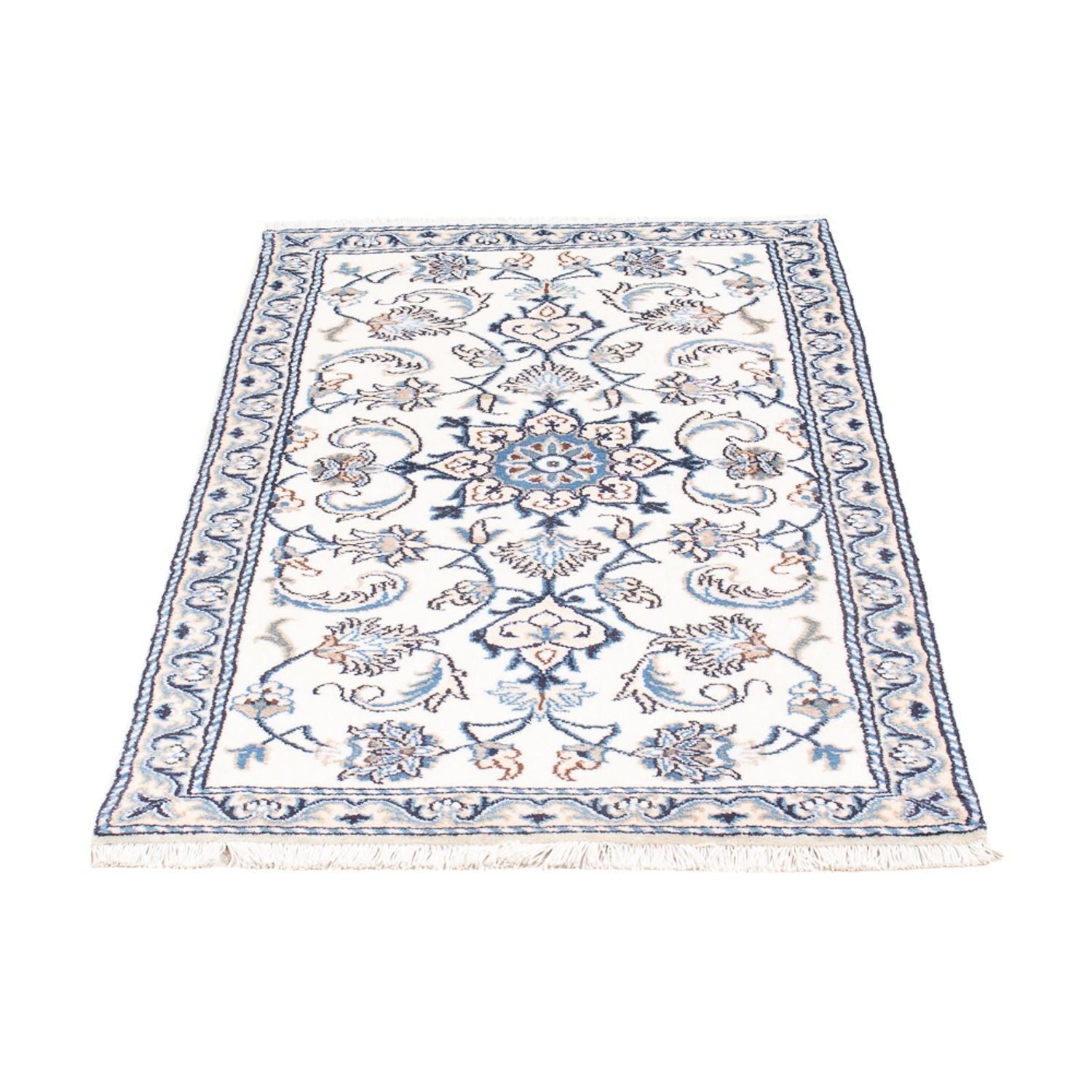 Persisk tæppe - Nain - 137 x 68 cm - creme