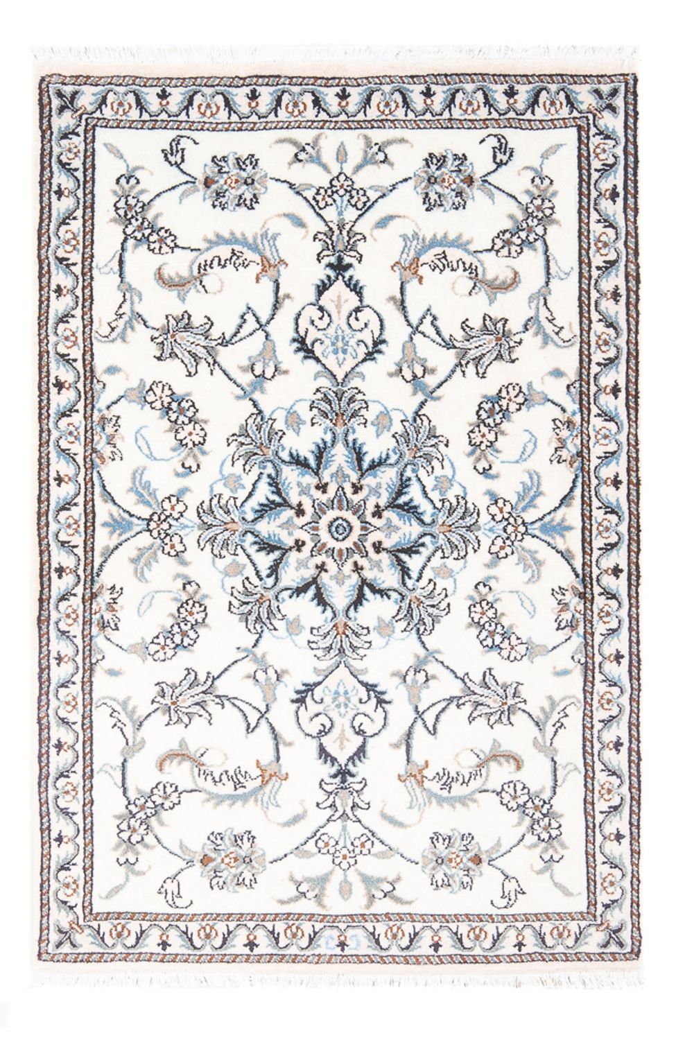 Persisk tæppe - Nain - 140 x 86 cm - creme