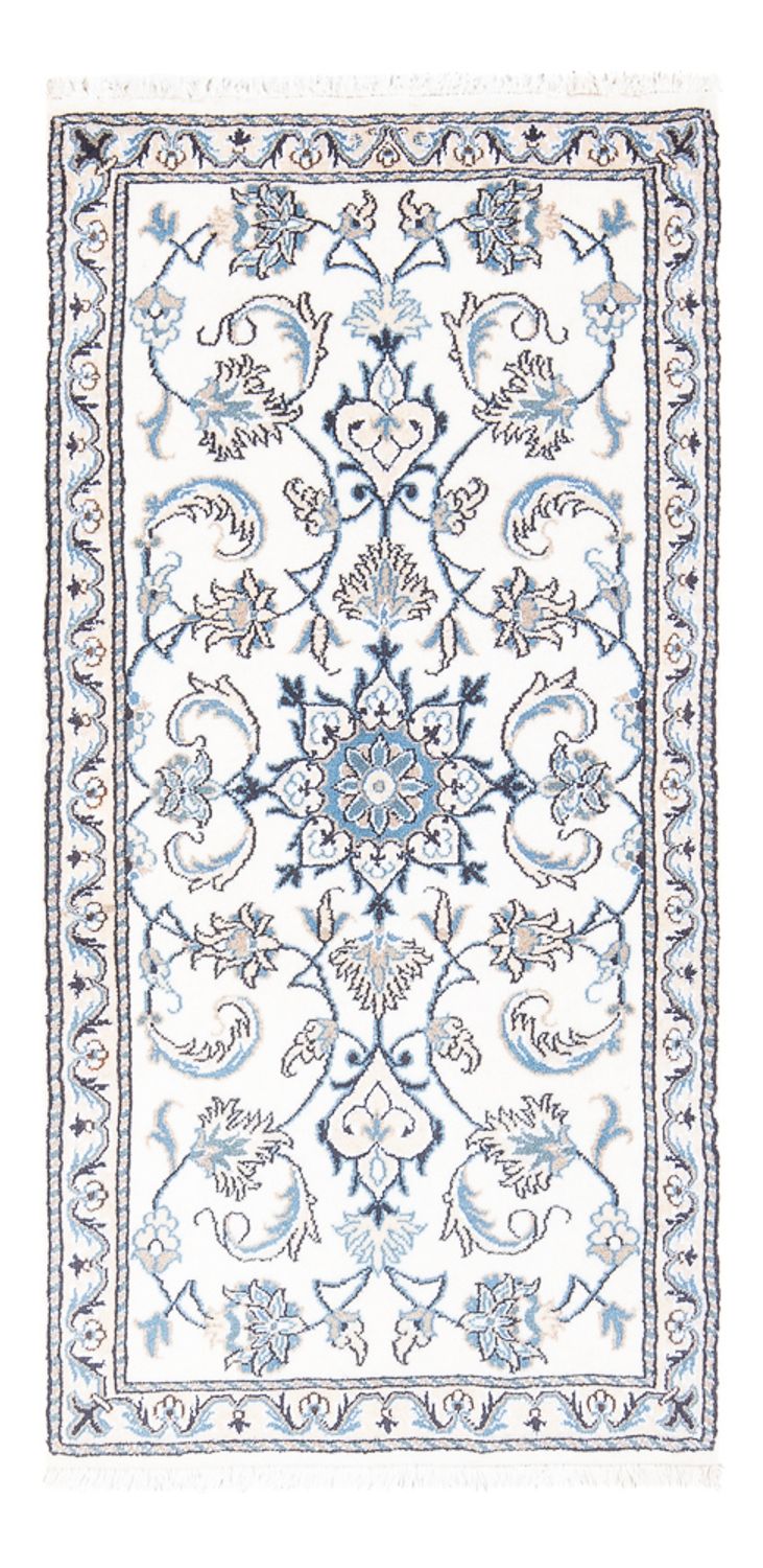 Persisk tæppe - Nain - 138 x 68 cm - creme