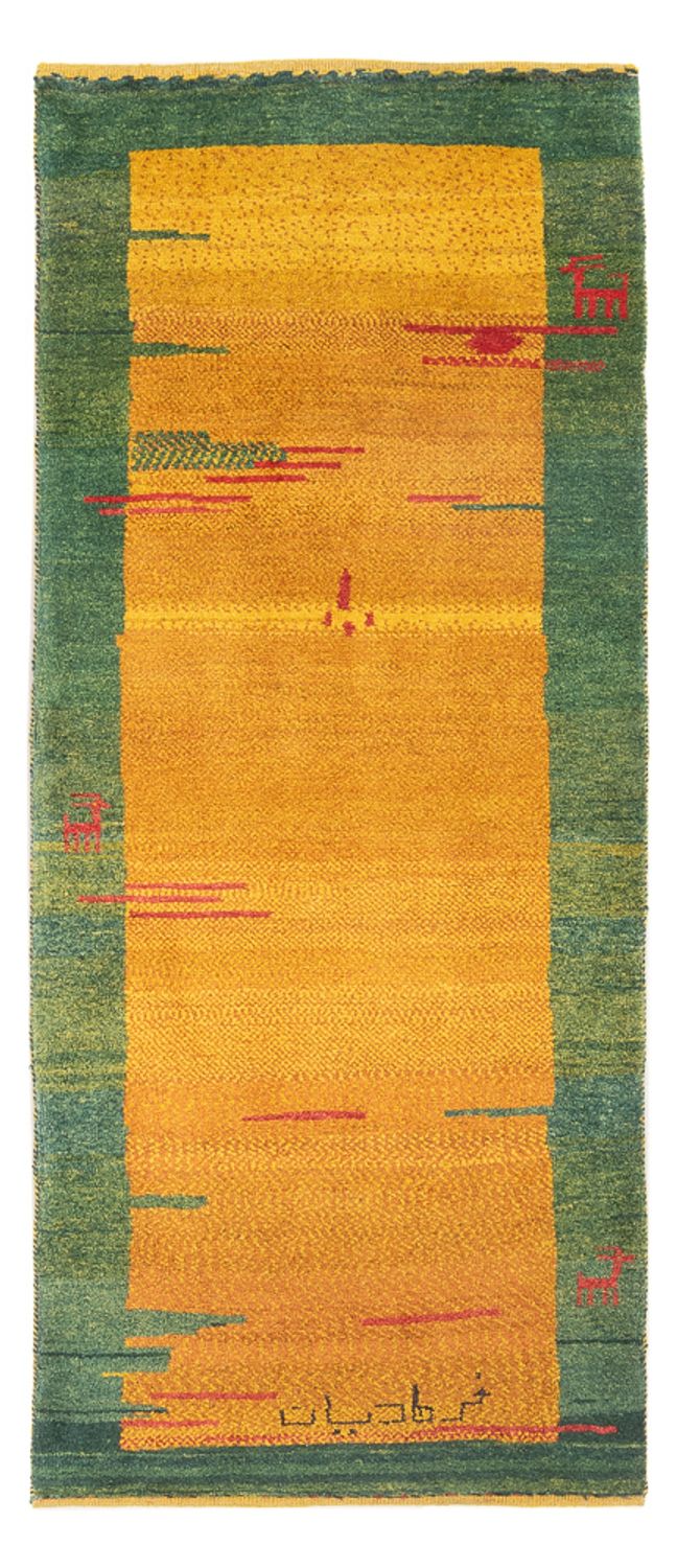 Løber Gabbeh-tæppe - Persisk - 198 x 75 cm - flerfarvet