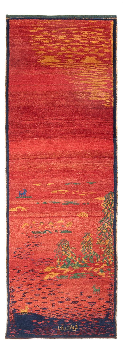 Løber Gabbeh-tæppe - Persisk - 235 x 75 cm - flerfarvet